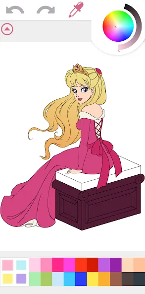 Princess Coloring Book Game [MOD: все раскраски открыты бесплатно] Screenshot 4