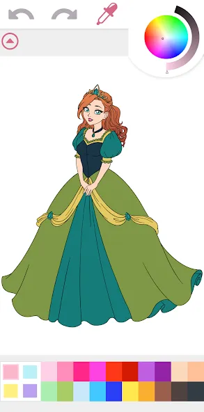 Princess Coloring Book Game [MOD: все раскраски открыты бесплатно] Screenshot 5