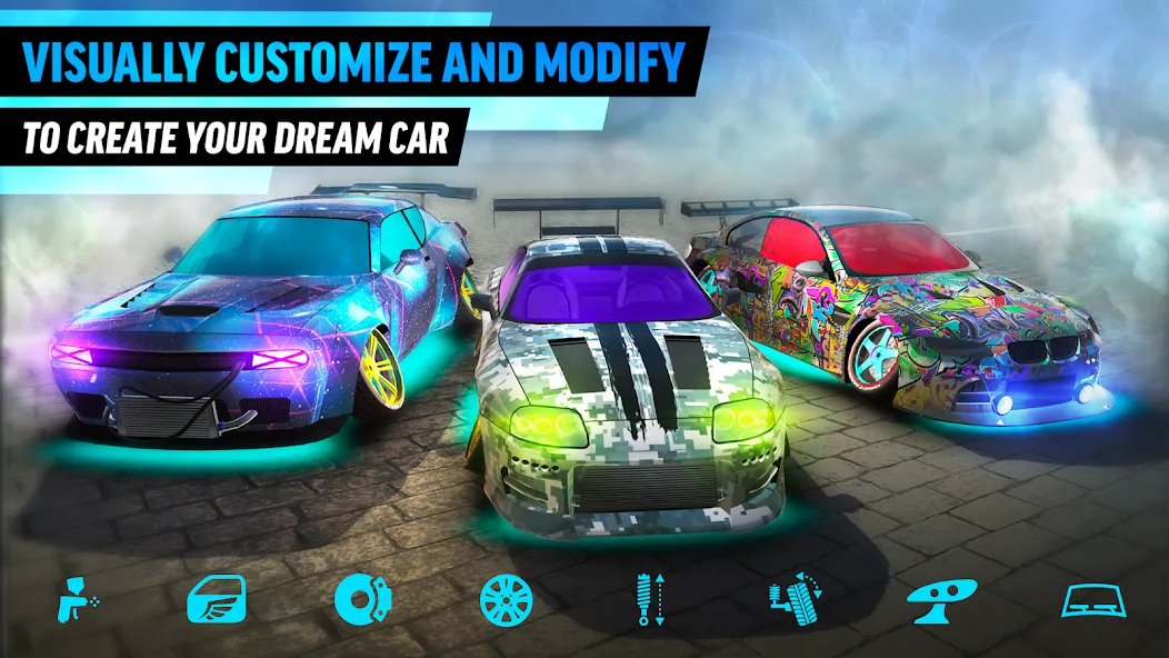 Drift Max World - Racing Game [MOD: безлимитные деньги и машины] Screenshot 4