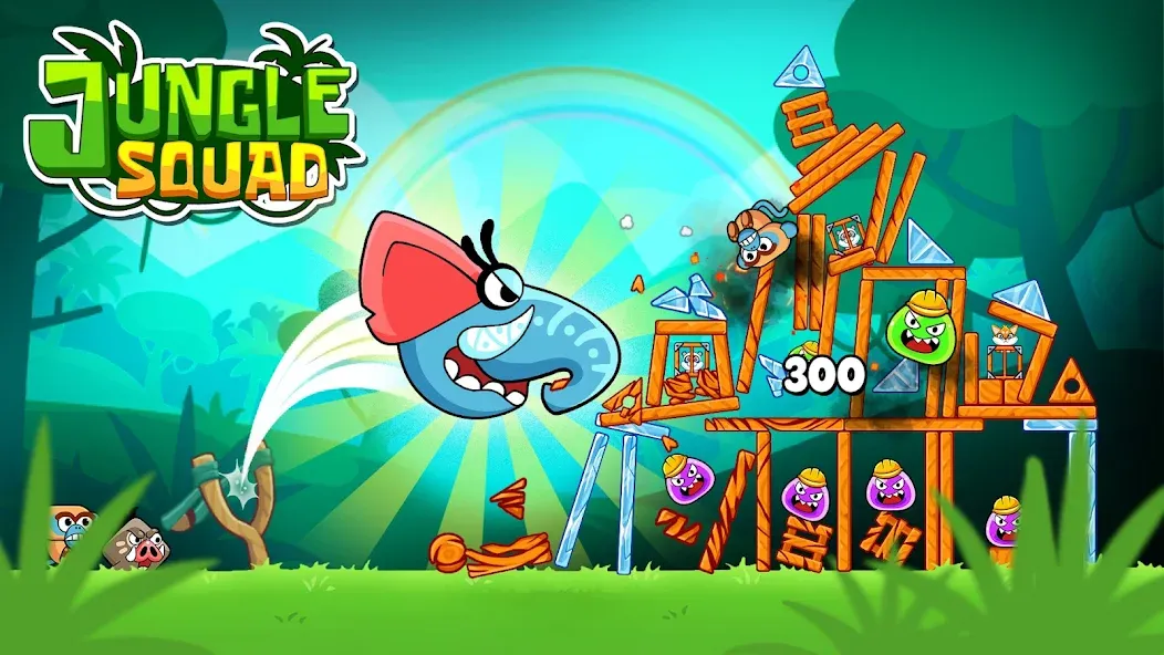Jungle Squad: Rescue Animals [MOD: безлимитные монеты и открытые уровни] Screenshot 1
