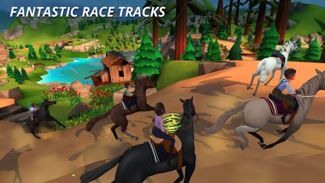 Wildshade: Fantasy Horse Races [MOD: безлимитные деньги и ускорение лошадей] Screenshot 1