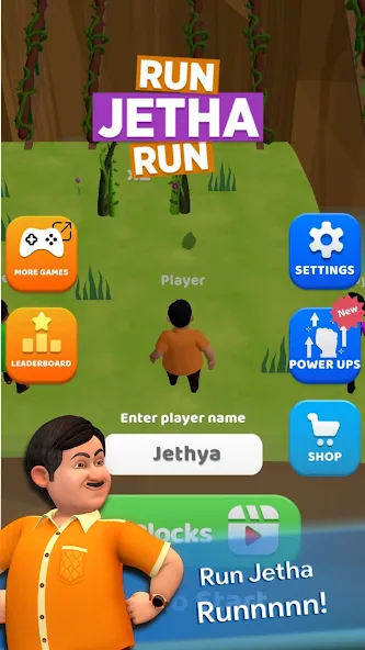 Run Jetha Run  [MOD: бесконечные монеты и энергия] Screenshot 1