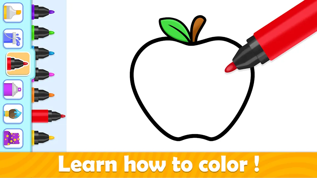 Toddler Coloring Book For Kids [MOD: все раскраски разблокированы] Screenshot 1