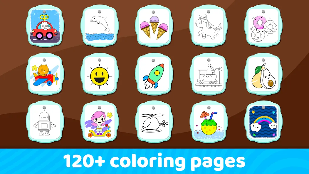 Toddler Coloring Book For Kids [MOD: все раскраски разблокированы] Screenshot 4