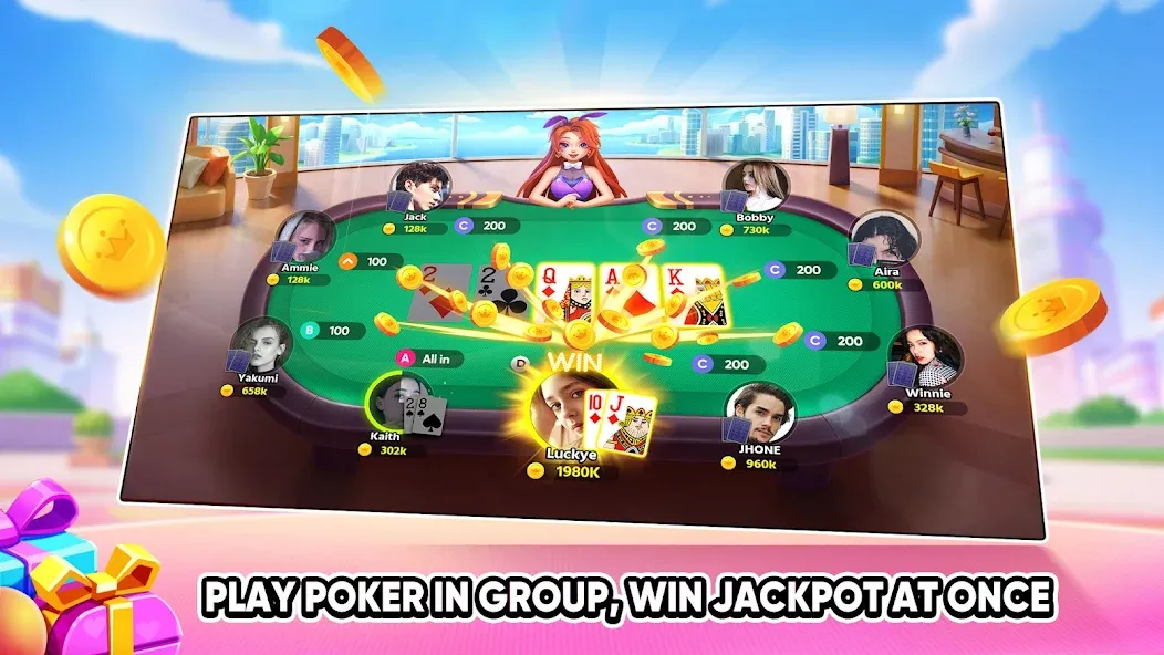 Tongits Go - Mines Slots Pusoy [MOD: безлимитные монеты и разблокированы все игры] Screenshot 4