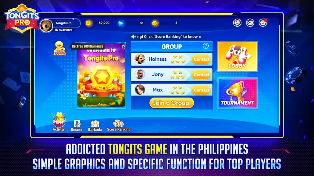 Tongits Pro [MOD: безлимитные монеты и бонусы] Screenshot 1