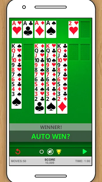 SOLITAIRE CLASSIC CARD GAME [MOD: без рекламы и без ограничений] Screenshot 3