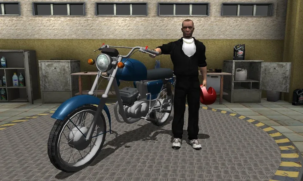 Russian Moto Traffic Rider 3D [MOD: безлимитные деньги и все мотоциклы открыты] Screenshot 2
