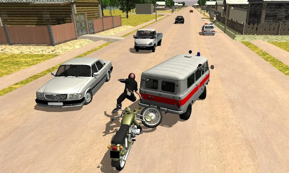 Russian Moto Traffic Rider 3D [MOD: безлимитные деньги и все мотоциклы открыты] Screenshot 4