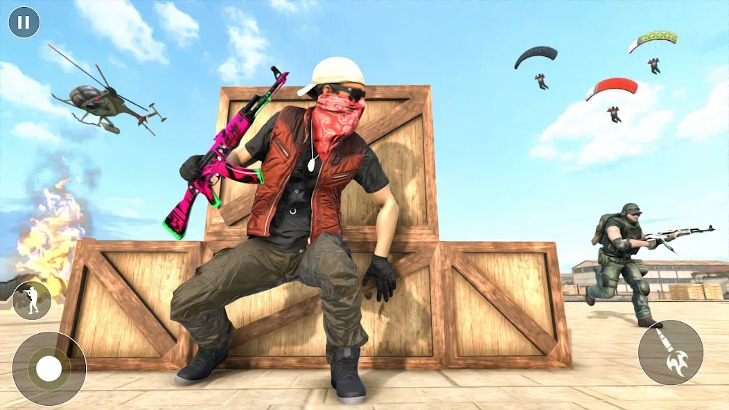Battlegrounds Fire Squad War [MOD: безлимитные деньги и оружие] Screenshot 1