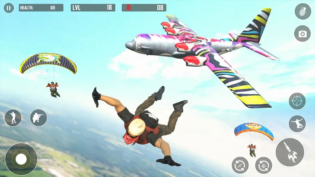 Battlegrounds Fire Squad War [MOD: безлимитные деньги и оружие] Screenshot 2