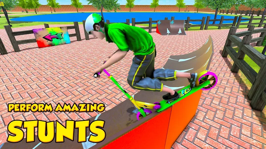 BMX Air Skate Scooter Tricks [MOD: безлимитные монеты и разблокированы трюки] Screenshot 3