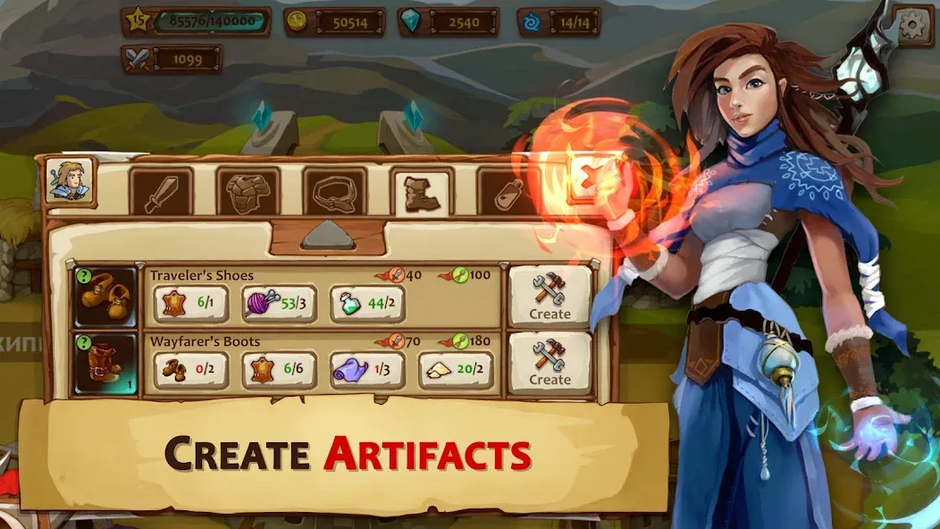 Braveland Heroes [MOD: безлимитные ресурсы и мощные герои] Screenshot 3