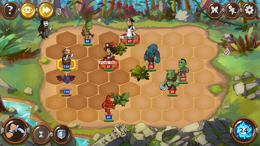Braveland Heroes [MOD: безлимитные ресурсы и мощные герои] Screenshot 5