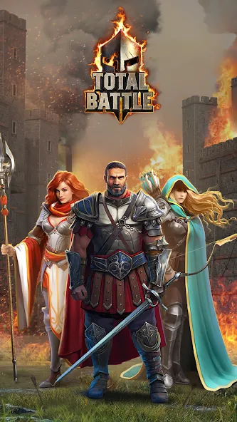 Total Battle: Strategy Games [MOD: безлимитные ресурсы и ускоренное строительство] Screenshot 1