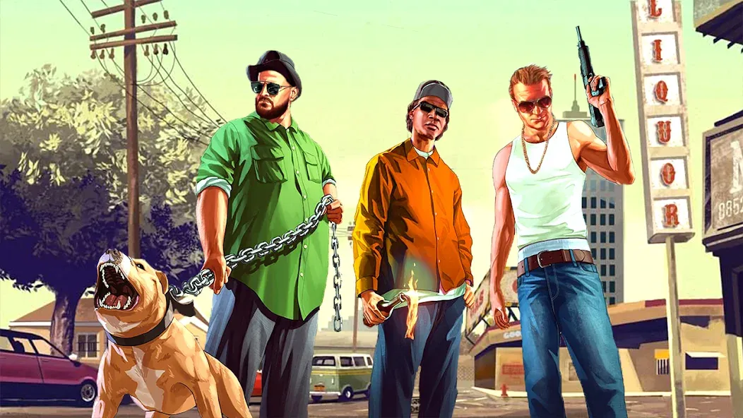 City Grand Gangster Crime [MOD: безлимитные деньги и оружие] Screenshot 3
