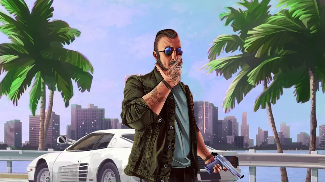 City Grand Gangster Crime [MOD: безлимитные деньги и оружие] Screenshot 4