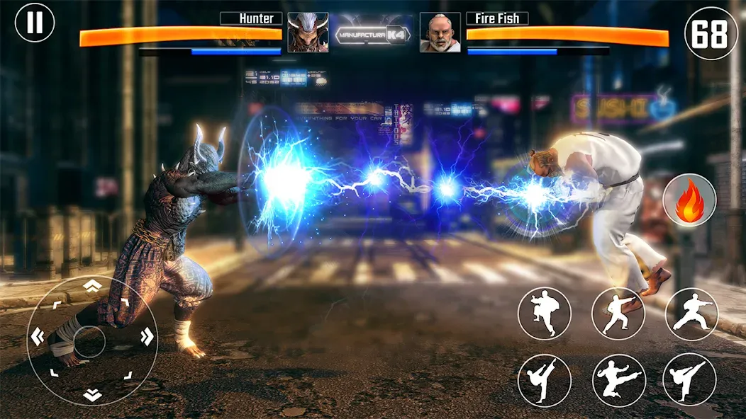Kung Fu Fighting Karate Games [MOD: безлимитные деньги и энергия] Screenshot 2