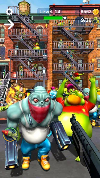 Tower Gunner: Zombie Shooter [MOD: много денег и патронов] Screenshot 1