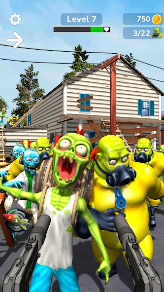 Tower Gunner: Zombie Shooter [MOD: много денег и патронов] Screenshot 2