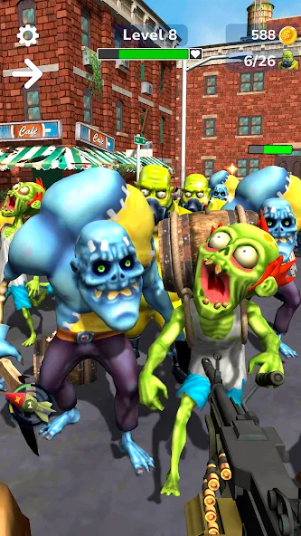 Tower Gunner: Zombie Shooter [MOD: много денег и патронов] Screenshot 3
