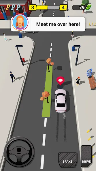 Pick Me Up 3D: Taxi Game [MOD: безлимитные деньги и топливо] Screenshot 2
