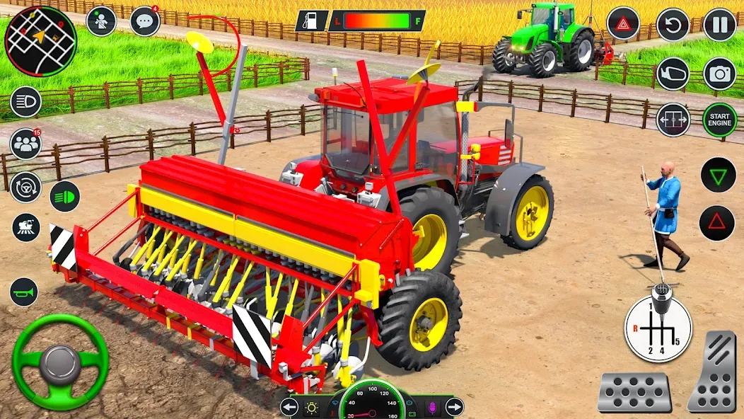 Real Tractor Driving Games [MOD: безлимитное топливо и открыты все тракторы] Screenshot 2