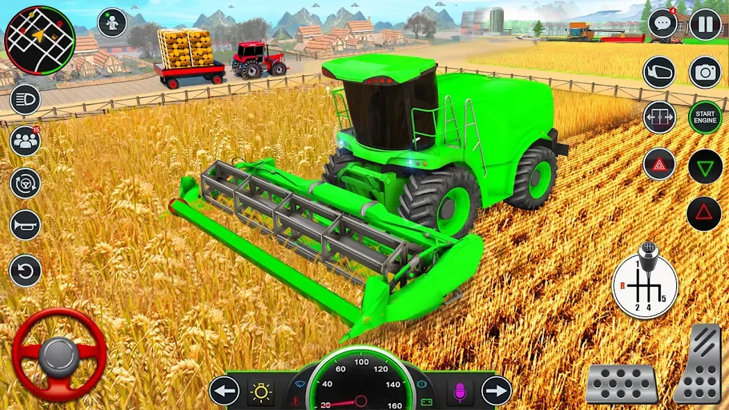 Real Tractor Driving Games [MOD: безлимитное топливо и открыты все тракторы] Screenshot 3