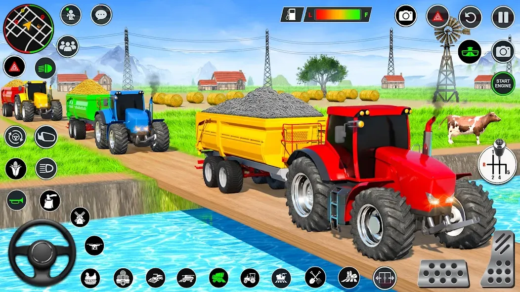 Real Tractor Driving Games [MOD: безлимитное топливо и открыты все тракторы] Screenshot 5