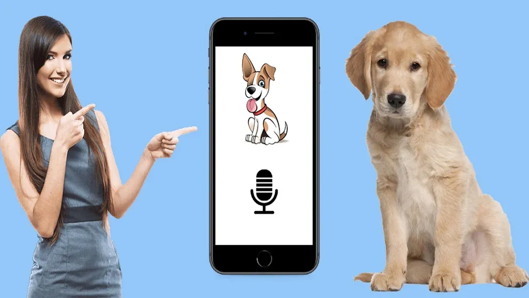 Dog Translator: Bark to Human [MOD: переводчик без ограничений и рекламы] Screenshot 1