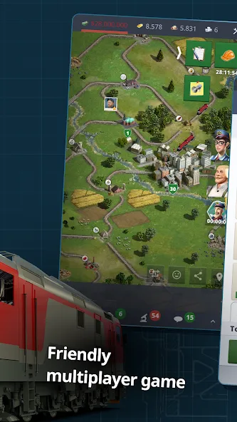 Rail Nation - Railroad Tycoon [MOD: безлимитные деньги и ресурсы] Screenshot 3