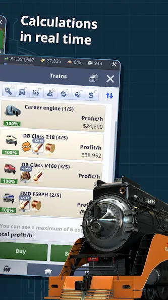 Rail Nation - Railroad Tycoon [MOD: безлимитные деньги и ресурсы] Screenshot 4