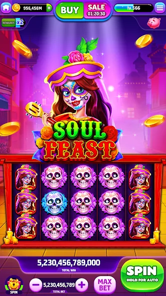 Spin To Rich - Vegas Slots [MOD: безлимитные монеты и джекпоты] Screenshot 2