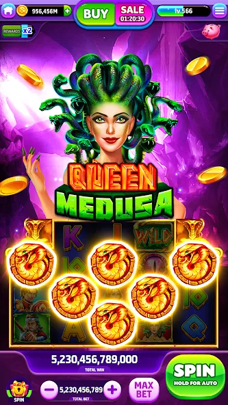 Spin To Rich - Vegas Slots [MOD: безлимитные монеты и джекпоты] Screenshot 3