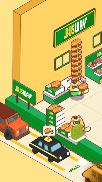 Cat Snack Bar: Cute Food Games [MOD: безлимитные деньги и ресурсы] Screenshot 1