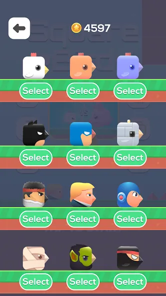 Square Bird - Flappy Chicken [MOD: безлимитные жизни и все скины] Screenshot 4