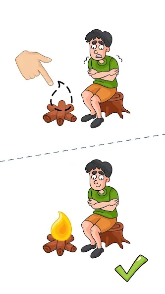 Tricky Line: Draw the Part [MOD: подсказки и все уровни открыты] Screenshot 5