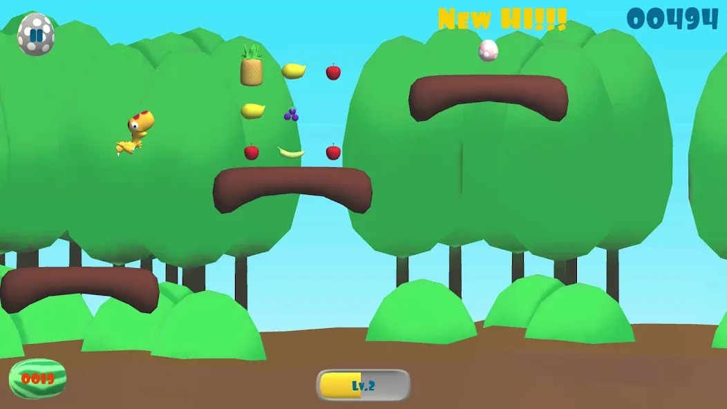Dinosaur Run [MOD: бесконечные жизни и ускоренный бег] Screenshot 2