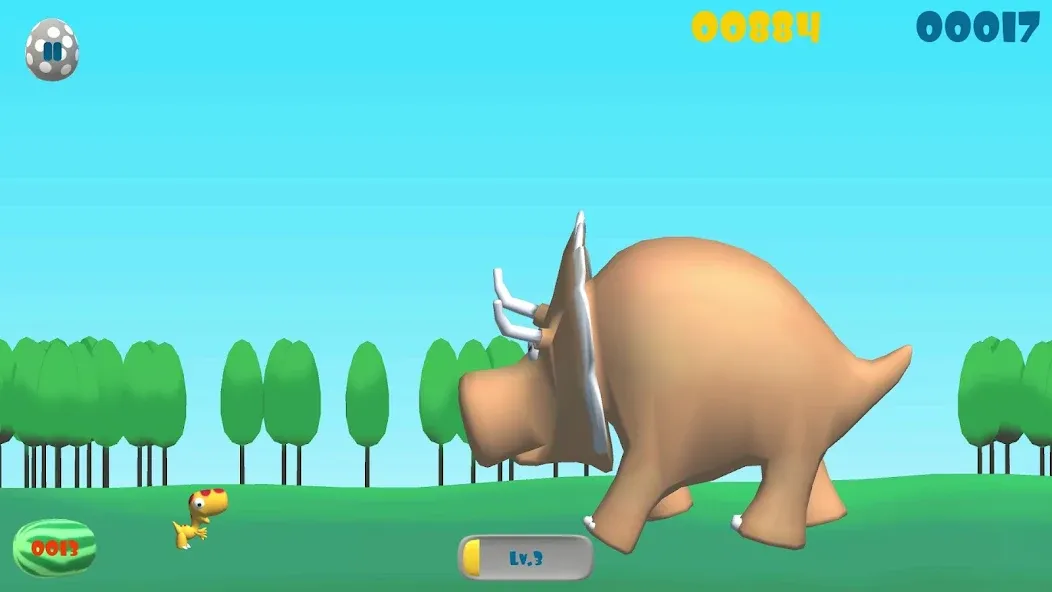 Dinosaur Run [MOD: бесконечные жизни и ускоренный бег] Screenshot 3