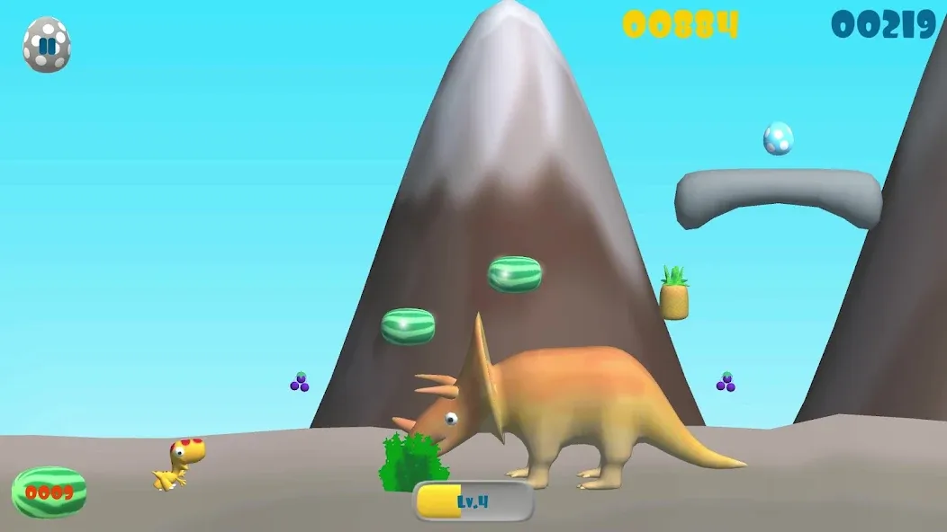 Dinosaur Run [MOD: бесконечные жизни и ускоренный бег] Screenshot 4