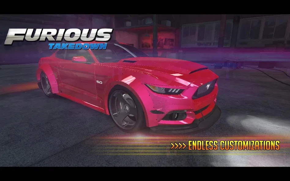 Furious: Takedown Racing [MOD: безлимитные деньги и топливо] Screenshot 1