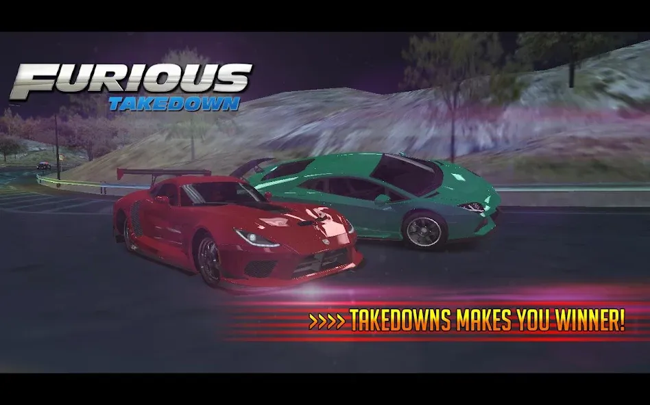 Furious: Takedown Racing [MOD: безлимитные деньги и топливо] Screenshot 4