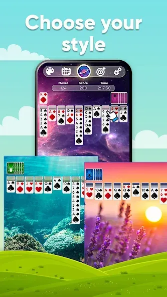 Spider Solitaire [MOD: безлимитные подсказки и отмены ходов] Screenshot 3