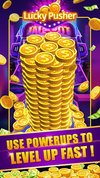 Lucky Cash Pusher Coin Games [MOD: безлимитные монеты и бонусы] Screenshot 1