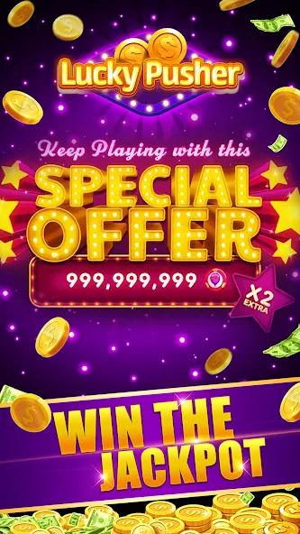 Lucky Cash Pusher Coin Games [MOD: безлимитные монеты и бонусы] Screenshot 3
