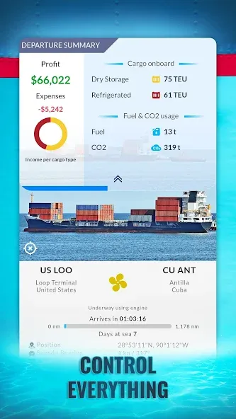 Shipping Manager - 2024 [MOD: безлимитные деньги и топливо] Screenshot 2