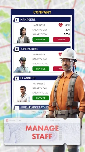 Train Manager - 2024 [MOD: безлимитные деньги и топливо] Screenshot 5