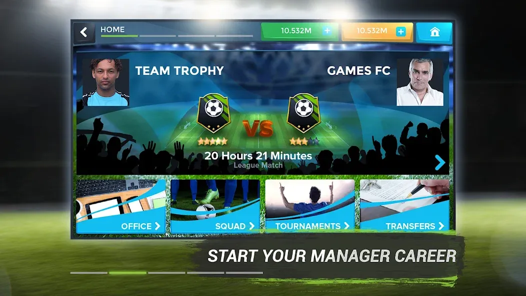 FMU - Football Manager Game [MOD: безлимитные деньги и игроки] Screenshot 2