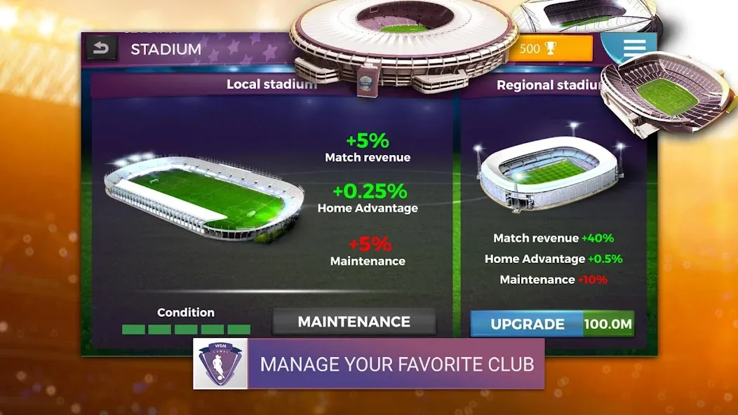 WSM - Women's Soccer Manager [MOD: безлимитные деньги и ресурсы] Screenshot 2