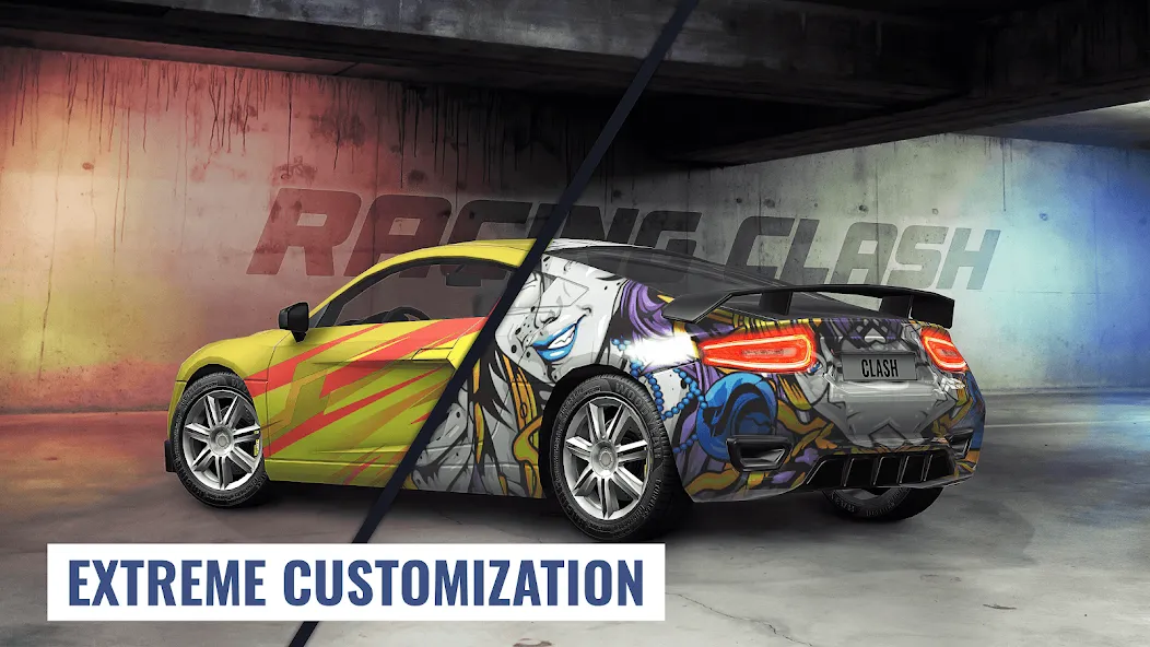 Racing Clash [MOD: безлимитные деньги и топливо] Screenshot 1